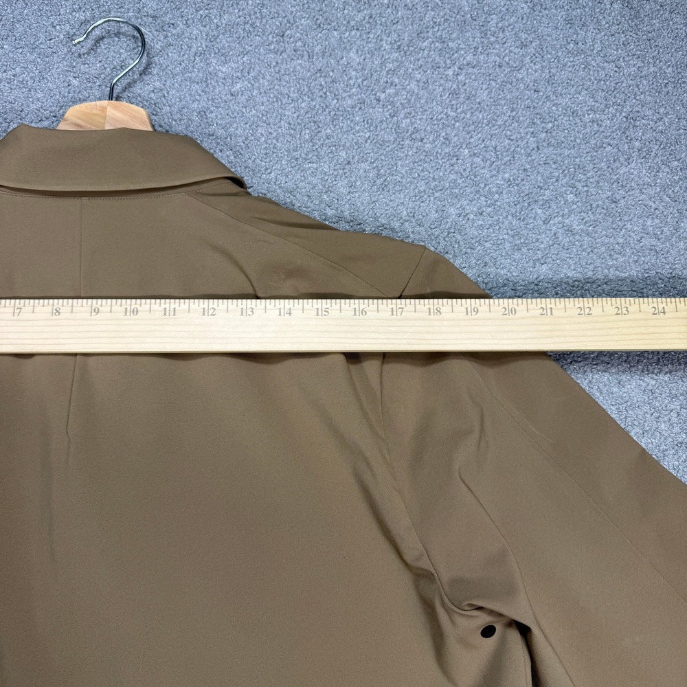 Lululemon Drivers Trench Coat Men's Large Brown Water Repellant Overcoat Outdoor - Picture 7 of 16